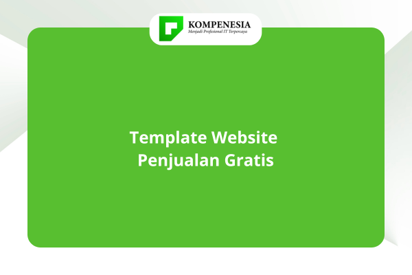 Template Website Penjualan Gratis